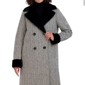 Tahari Herringbone Coat